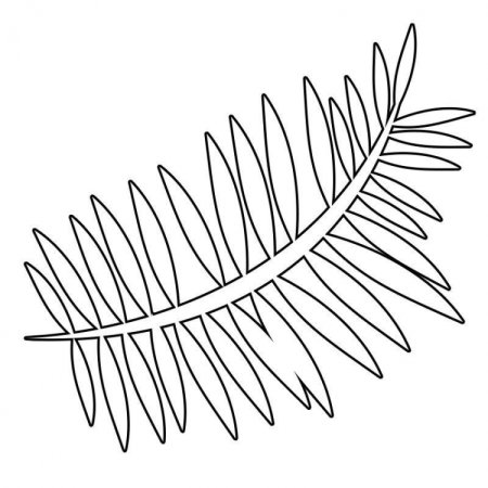 Пальма трафарет для вырезания