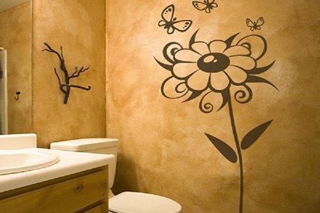Декор в ванную комнату на стену