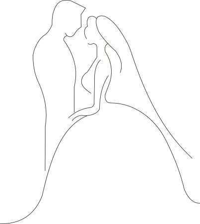 Свадьба силуэт