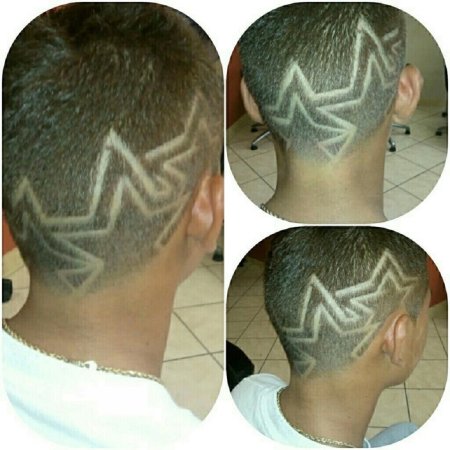Фигурная стрижка головы