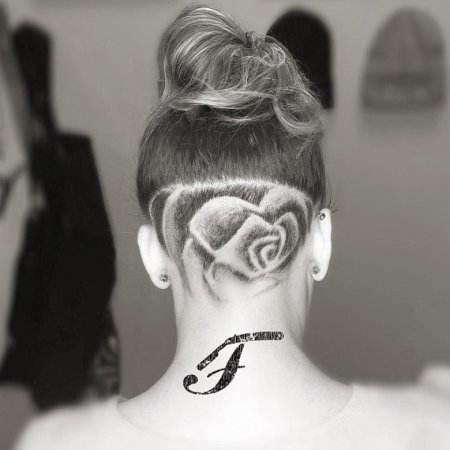 Звезда на голове стрижка