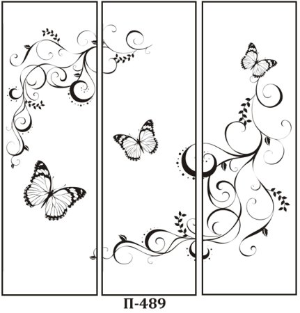 Трафарет на шкаф купе