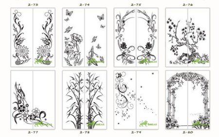 Шкаф купе с пескоструйным рисунком