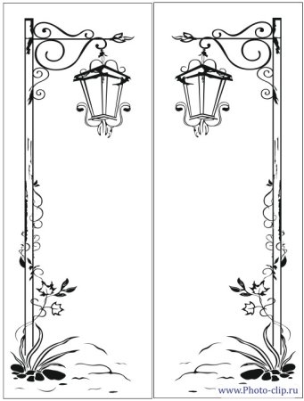 Пескоструй рисунок фонари