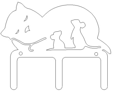 Вешалка в формате DXF