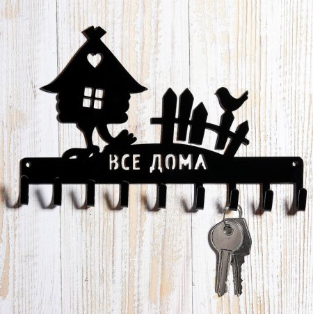 Ключница на стену из металла