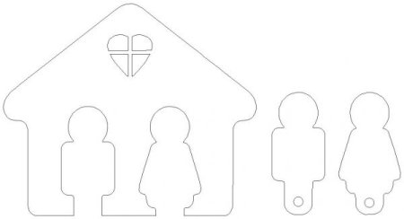 Трафарет для ключницы из фанеры