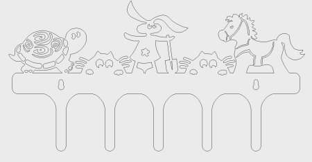 Макет вешалка для лазерного станка