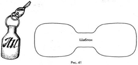 Лекала для брелков из кожи