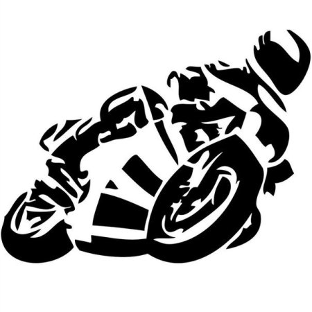 Трафарет мотоцикла