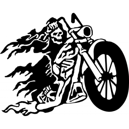 Трафарет байк
