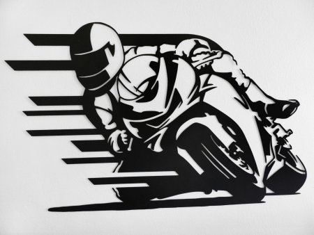 Силуэт мотоциклиста