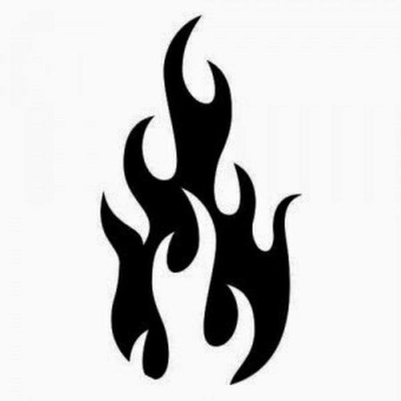 Трафарет огня для вырезания