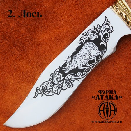 Орнамент на лезвии ножа