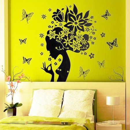 Трафаретные рисунки на стенах