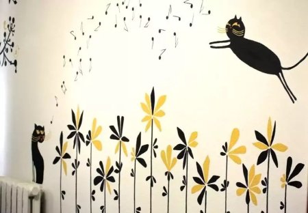 Трафареты деревьев для декора стен