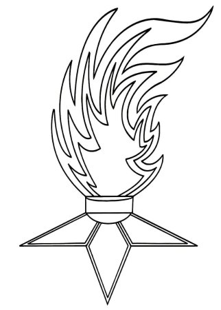 Огонь трафарет на 9 мая