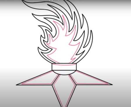 Вечный огонь раскрасить