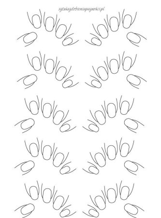 Трафарет для ногтей