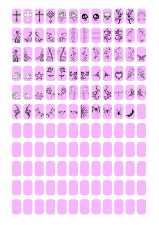 Шаблоны для ногтей рисунки