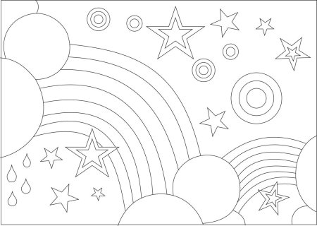 Трафарет космос для рисования