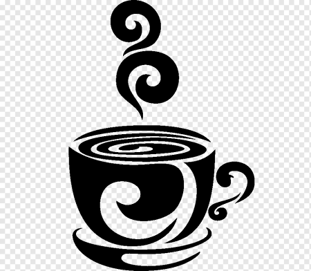 Трафарет чашка кофе