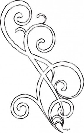 Вышивка узор лекало