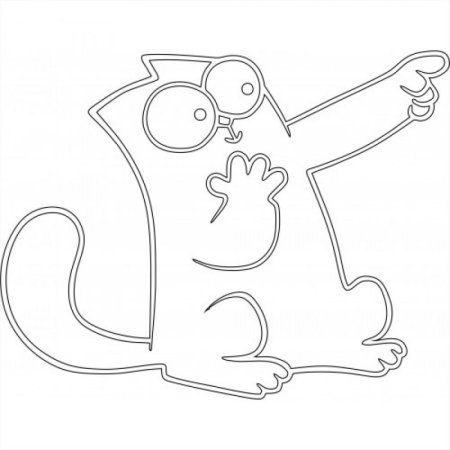 Кот Саймон 3д ручкой