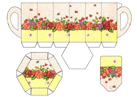 Объемная посуда из бумаги