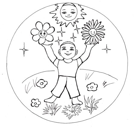 Воспитатель раскраска для детей