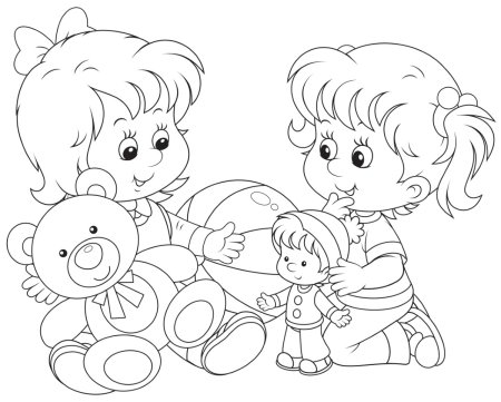 Раскраска Дружба народов для детей