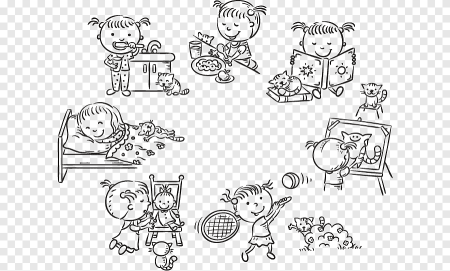 Дети раскраска для детей