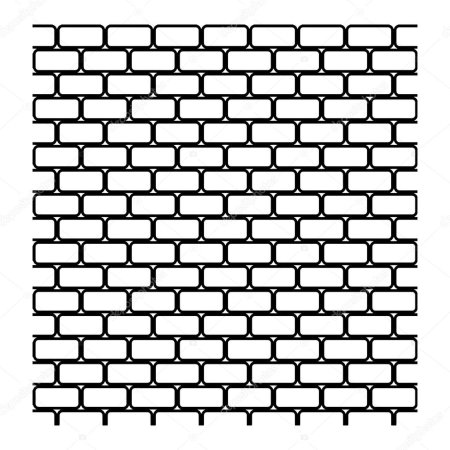 Черно белая кладка кирпича