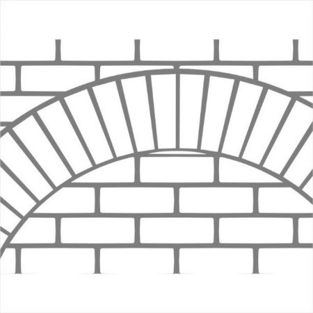 Арка из кирпичей раскраска