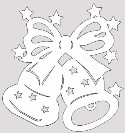 Новогодние трафареты на окн