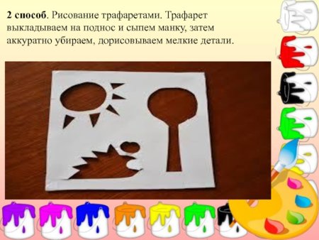 Рисование печать по трафарету