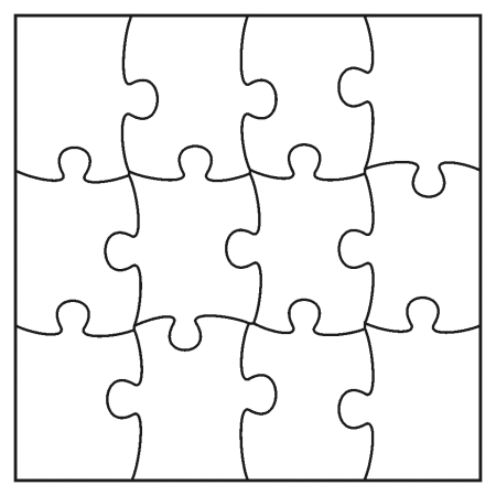Пазлы трафарет для вырезания