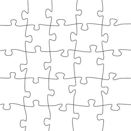 Сетка для разрезания пазлов