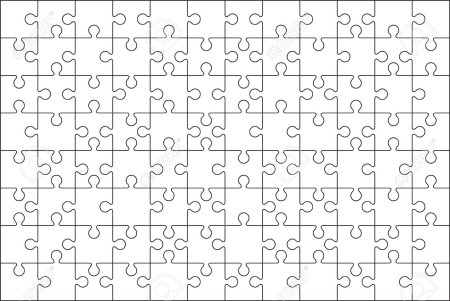 Сетка пазла для резки