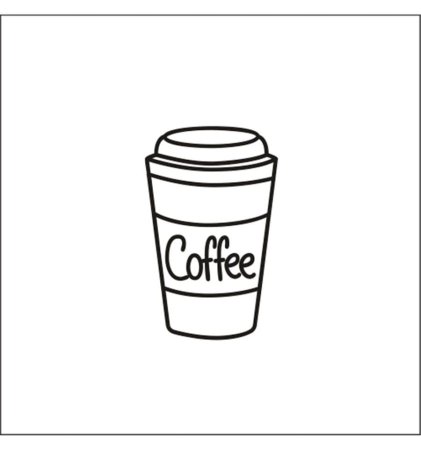 Стакан кофе раскраска