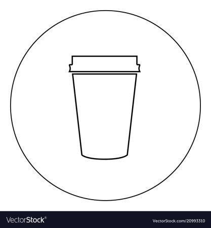 Кофейный стаканчик контур