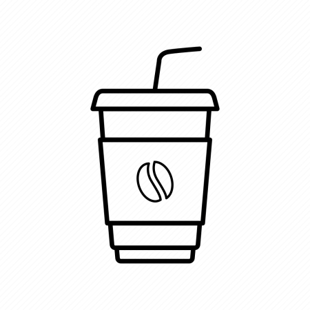Стаканчик кофе рисованный