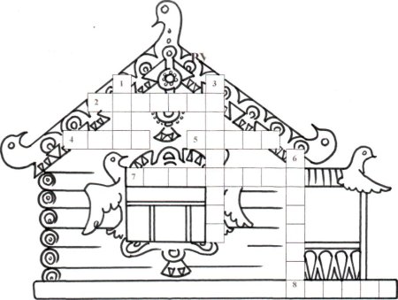 Терем трафарет