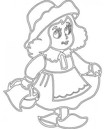 Красная шапочка трафарет