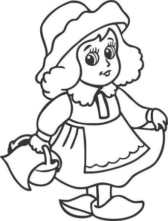 Красная шапочка трафарет