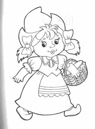 Красная шапочка раскраска
