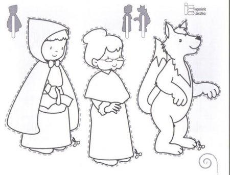 Сказки шаблоны для вырезания