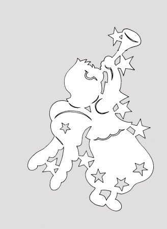 Новогодние трафаретки для окон