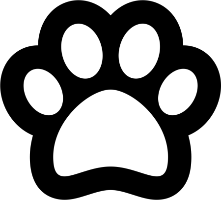 Собачья лапка трафарет