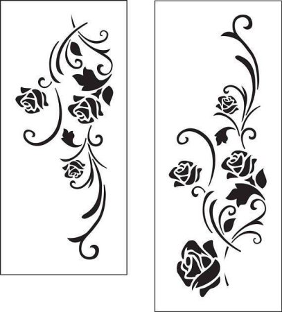 Орнамент шаблон для вырезания